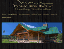 Tablet Screenshot of coloradodreamhomesinc.com